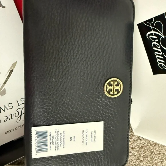 Tory Burch Hobo Tassel bag and matching wallet in black. Like new! - Picture 12 of 16